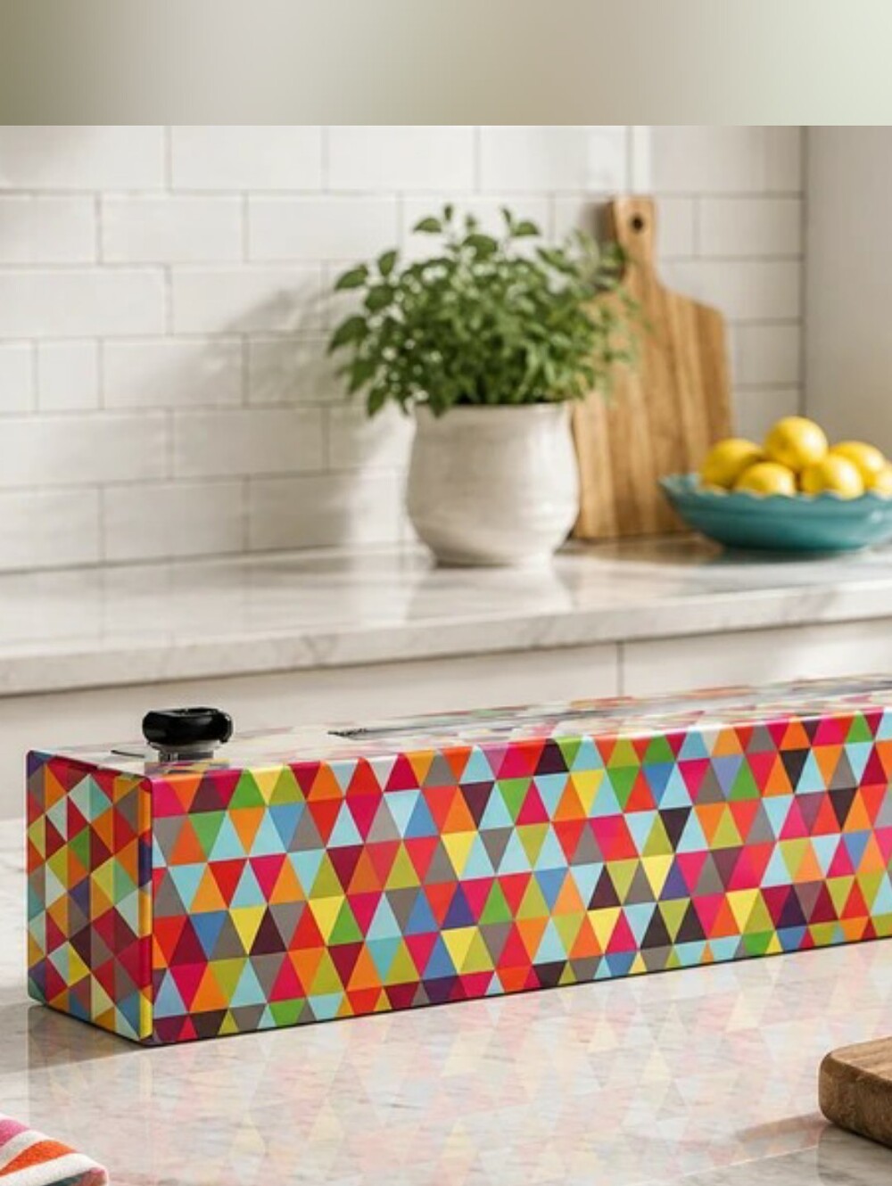 ChicWrap Triangles Plastic Wrap Dispenser Set – Brand New In Box (Set of 2)